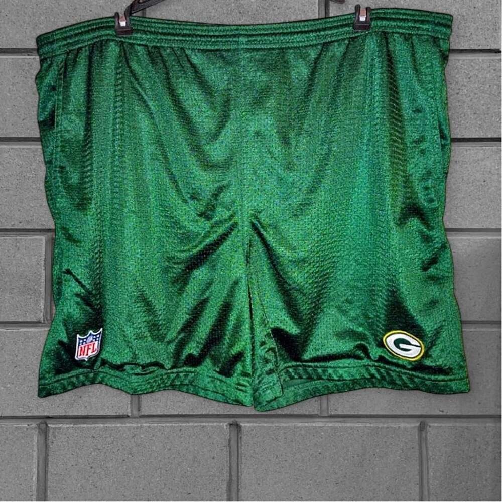 Reebok Green Bay Packers NFL Mesh Athletic Shorts Size 2XL Green